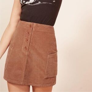 Reformation Wally Corduroy Mini Skirt
